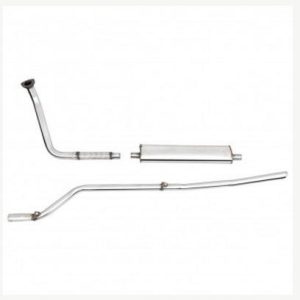 Escape Austin Healey 100, 3000 BN1, BN2 Acero inoxidable