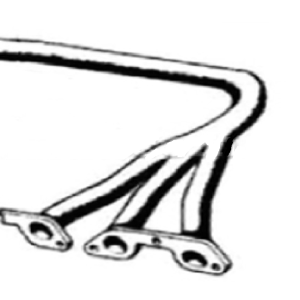 Colector escape trasero izquierdo Lamborghini Miura P400 65>71/Miura P400 S 68> 71