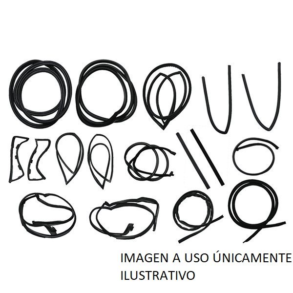 1130017-1-3 Complete Body Rubber Kit Mercedes R113 Pagoda - Image 1