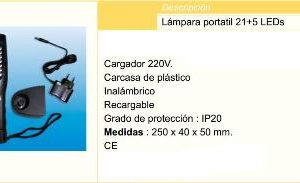 Lámpara portátil LED