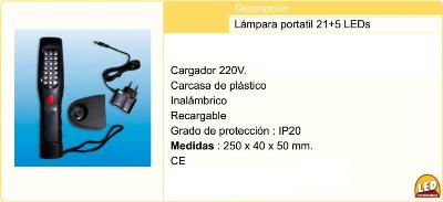 1630-1 Lámpara portátil LED - Imagen 1