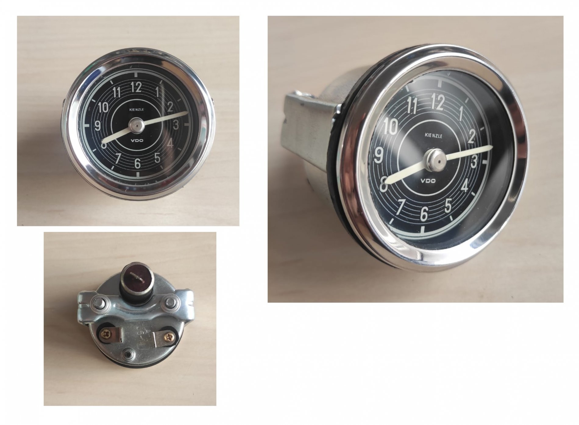 190slclock-1 Reloj horario Mercedes 190SL VDO - Imagen 1