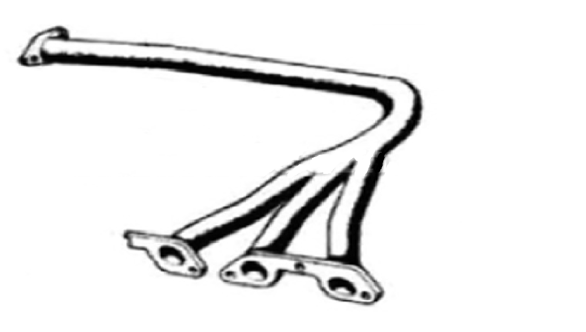 208-2 Colector escape trasero izquierdo Lamborghini Miura P400 SV - Imagen 1