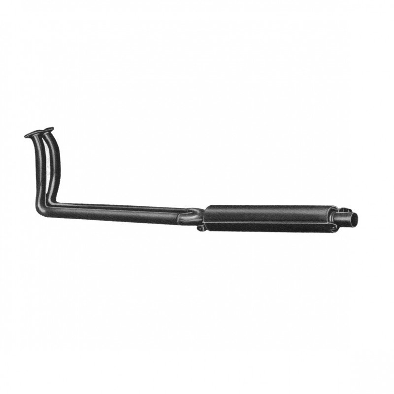 Silenciador Escape central Izquerdo Lamborghini 400 GT Left Centre Exhaust Silencer Lamborghini 400 GT - Image 1