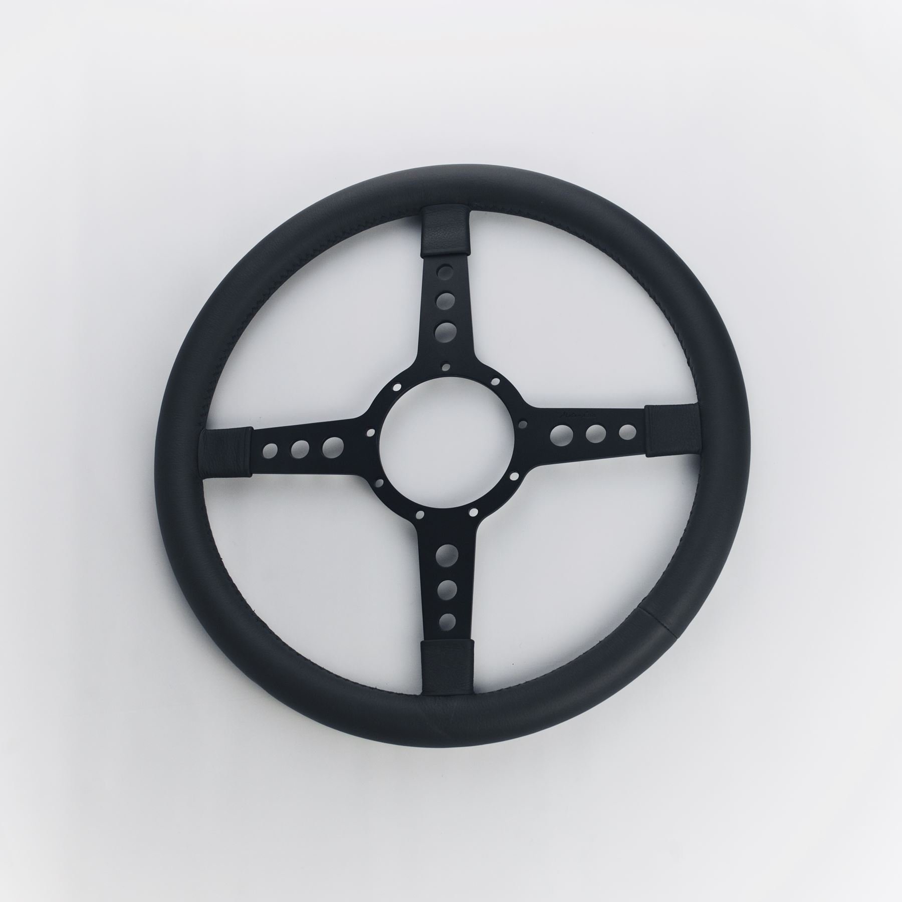 24422 Moto-Lita Classic Four Leather Steering Wheel 14" - Image 1