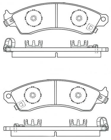 33-9 Front Brake Pads Chevrolet Camaro 85-04 - Image 1