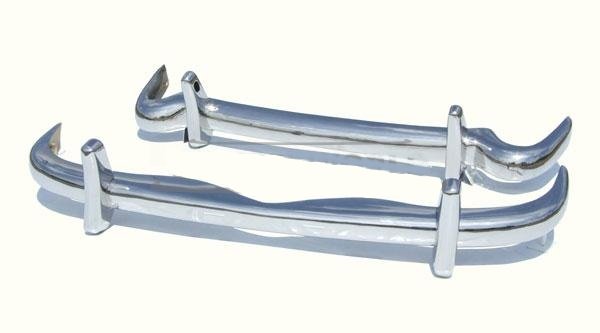 333333333333-2 Kit paragolpes cromado completo Mercedes Ponton W180 W128 6 cyl coupe / cabrio - Imagen 1