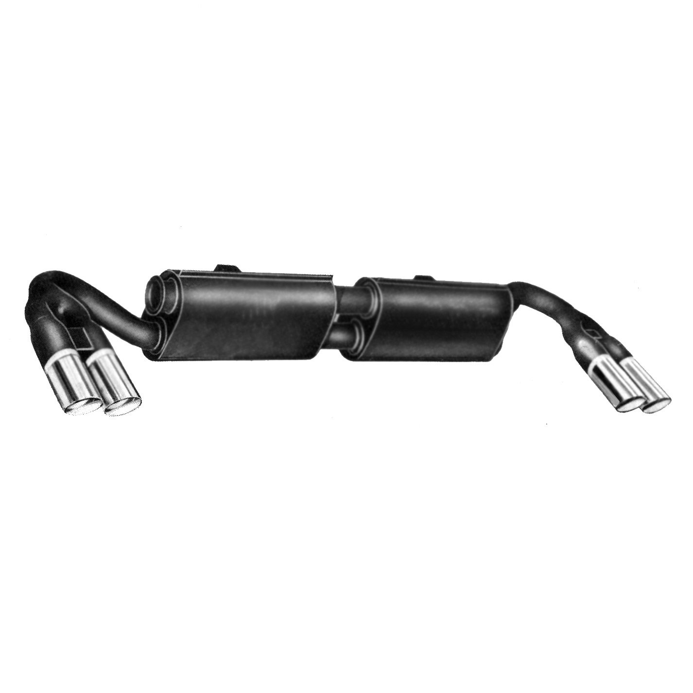 334-3 Exhaust Silencer Maserati Bora 4.7-4.9 - Image 1
