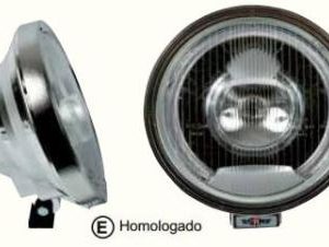Faro largo alcance azul, efecto LED