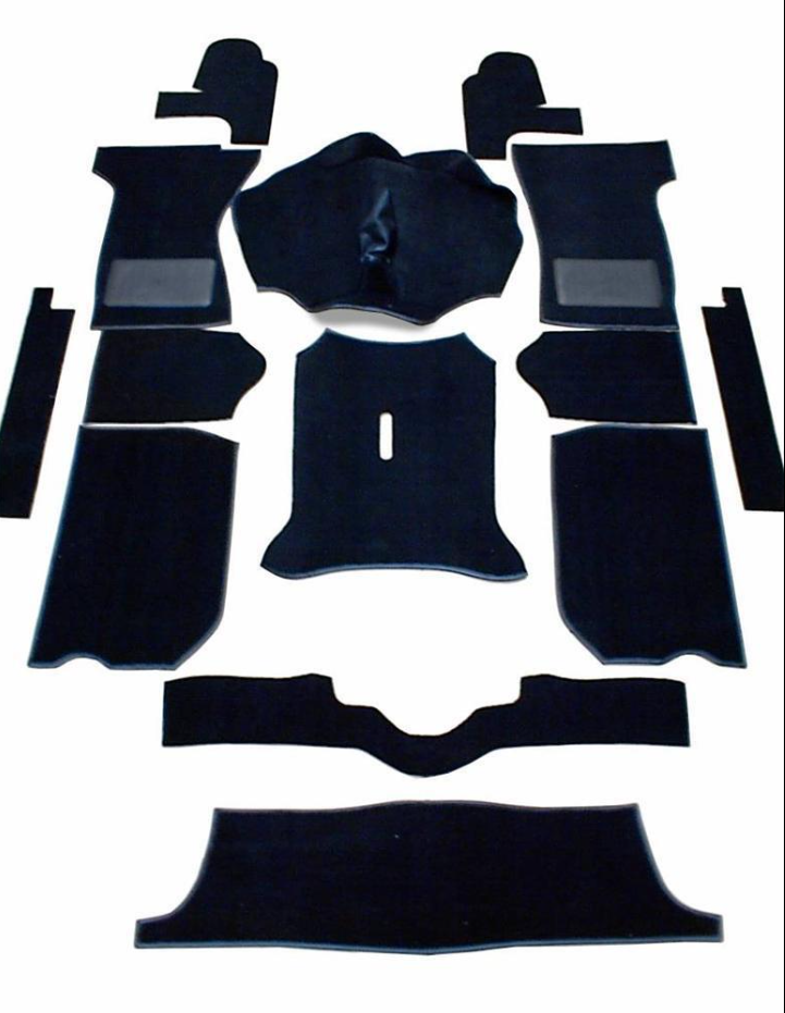 Juego de moquetas Triumph Spitfire Mk4 y 1500 Negro Juego de moquetas Triumph Spitfire Mk4 y 1500 Negro - Imagen 1