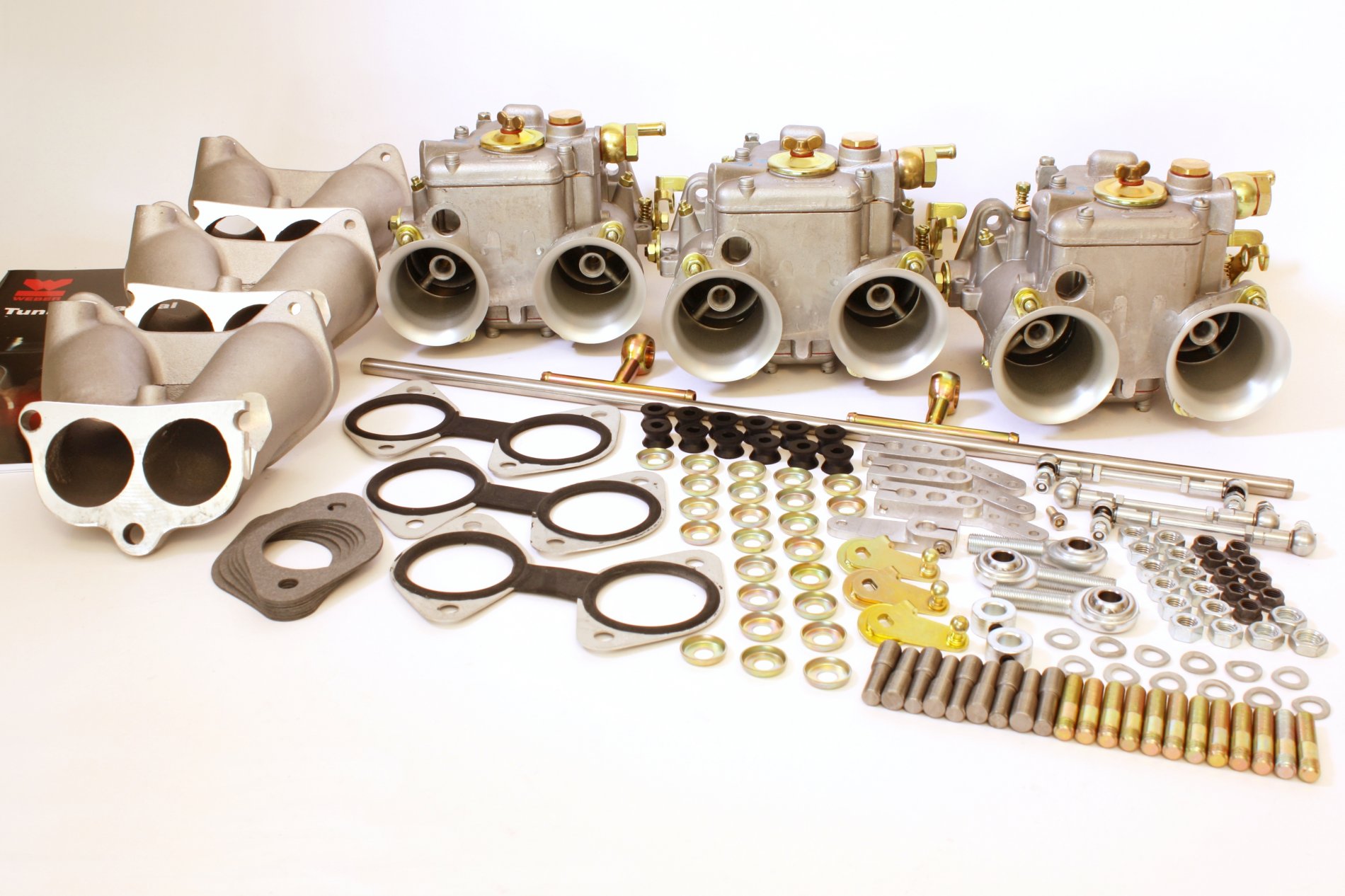 45dcoeaustinhealey-1 Kit de carburación Weber 3 x 45 DCOE Austin Healey 3000 6 Cyl - Imagen 1