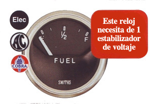 Reloj Smith Cobra Range Indicador de Gasolina Electrico 52mm