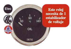 Reloj Smith Cobra Range Temperatura de Aceite Electrico 52mm