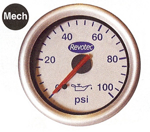 Revotec Mechanical Oil Pressure Gauge 52mm