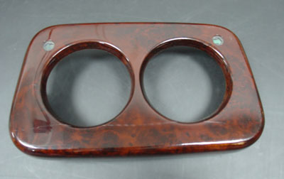Consola 2 relojes madera para mini 2ºmano Second-hand wooden 2-gauge console for mini - Image 1