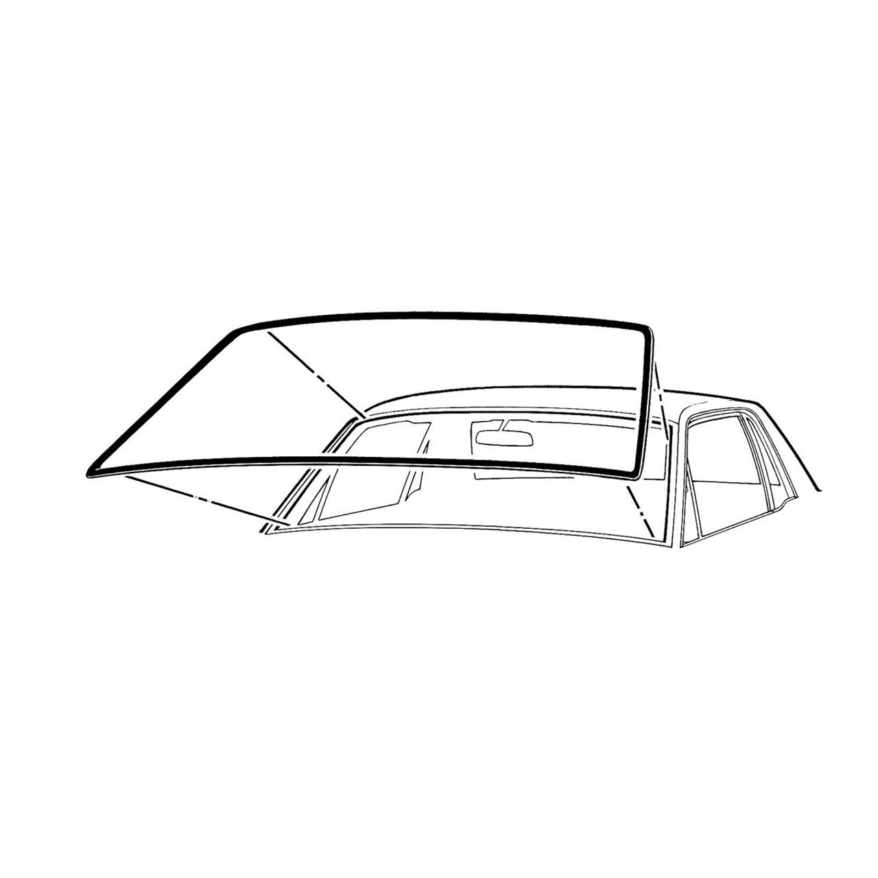 Goma parabrisas delantero Ford Mustang 65-68 Goma parabrisas delantero Ford Mustang 65-68 - Imagen 1