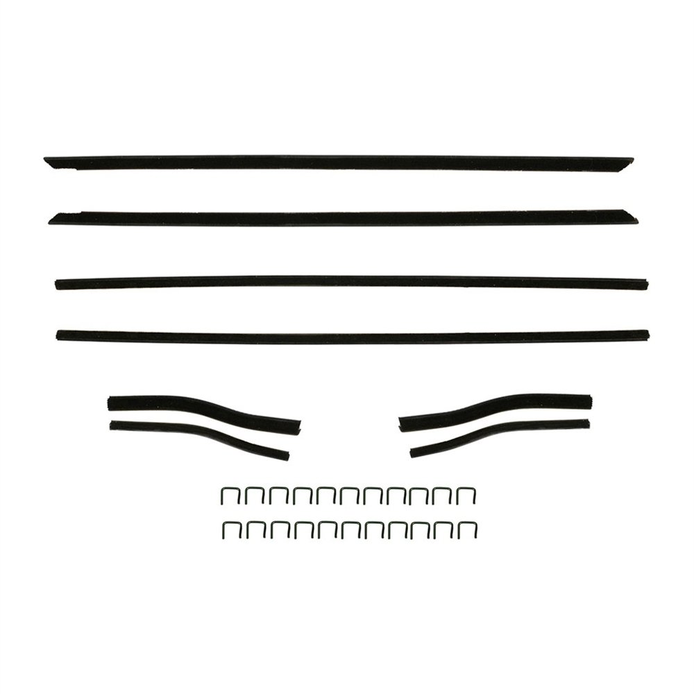 701145dichtungfensterschacht65-66coupecabriolet1-1 Kit lamelunas completo Ford Mustang 65-66 Coupe y Cabrio - Imagen 1