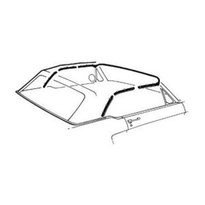 Kit gomas capota Ford Mustang 65-68 cabrio