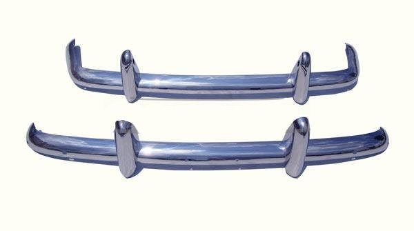 888888-4 Complete chrome bumper kit Triumph TR4 - Image 1