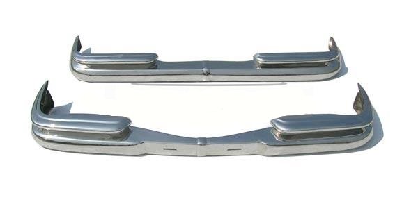 9999999999999-2 Kit paragolpes cromado completo Mercedes W111 W112 Fintail coupe - Imagen 1