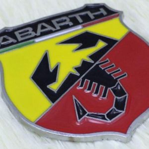 Anagrama metálico y adhesivo ABARTH