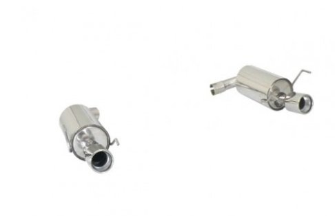 Escape trasero doble en acero inox Alfa Romeo 159 1750TBI (147KW) +SPORTWAGON 2009 – 2011 Twin rear stainless steel exhaust Alfa Romeo 159 1750TBI (147KW) +SPORTWAGON 2009 - 2011 - Image 1