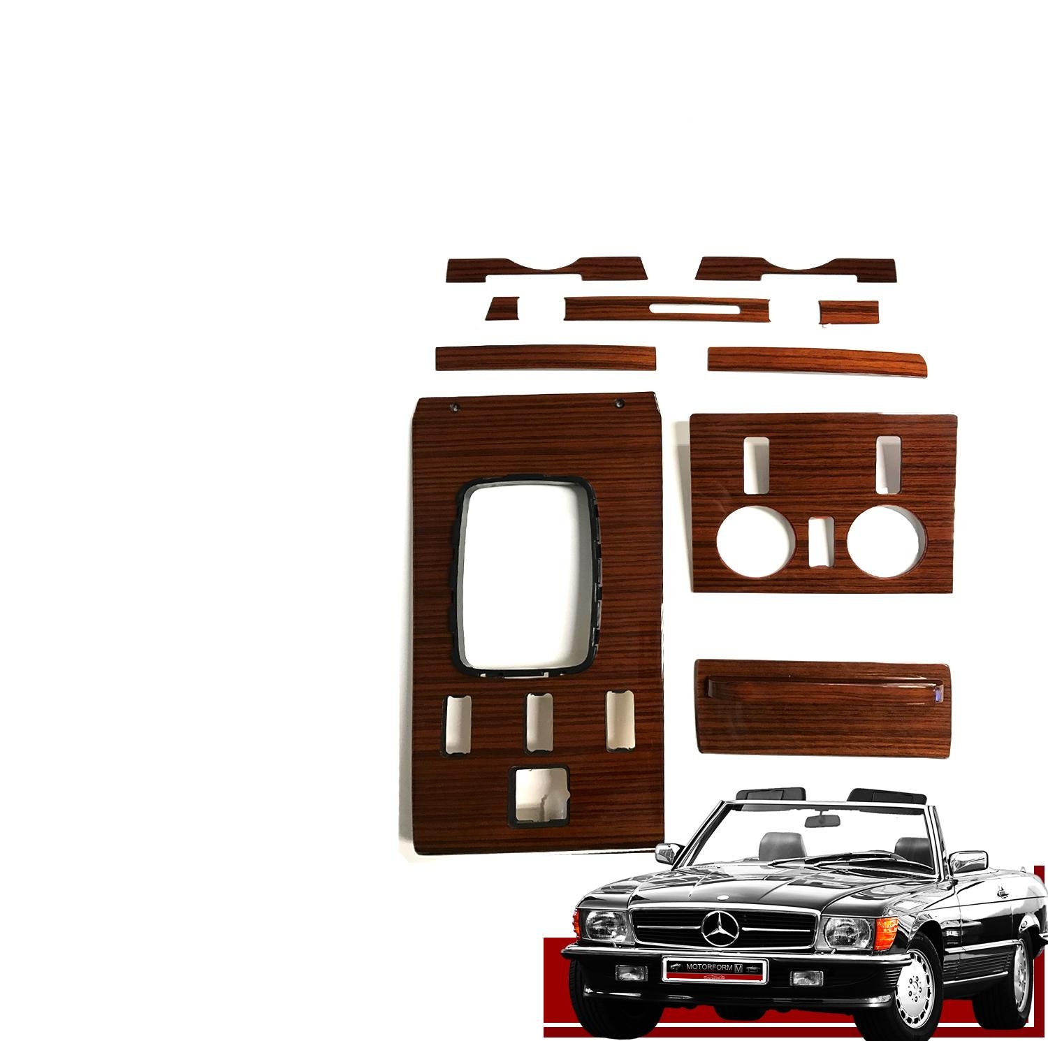 Kit maderas de zebrano Mercedes 380 SL- 500 SL EU Kit maderas de zebrano Mercedes 380 SL- 500 SL EU - Imagen 1