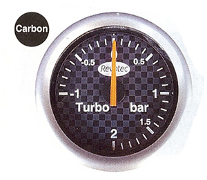 Revotec Carbon Effect Turbo Boost Gauge