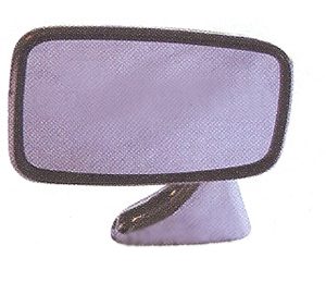 Classic Door Mirror British Leyland Matt Black Right Flat