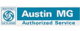 Placa Servicio Oficial Austin MG
