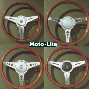 Moto-Lita Mark 9 Woodrim Walnut 14 & 15 in