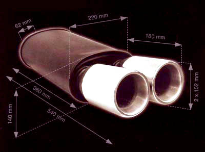 Silencioso Universal 2-8cs Silencioso Universal 2-8cs - Imagen 1