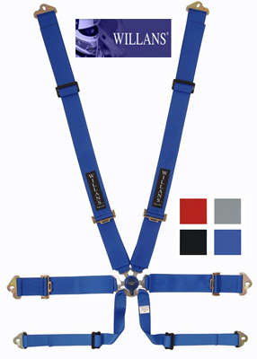 cms-wildt6_3-3-5 Willans LD Tee 6x6 3"/3" FIA Harness - Image 1