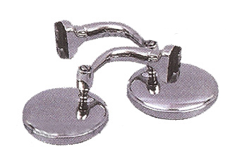Espejo de Clip Redondo de Brazo Curvado Round Clip-On Mirror with Curved Arm - Image 1