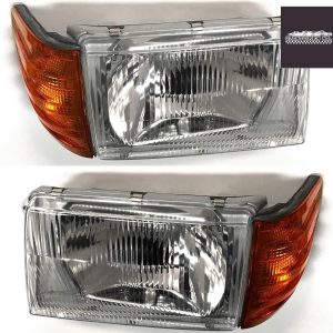 Pareja de faros delanteros Mercedes 107 con regulación de altura EU