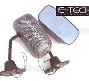 Espejo E-Tech F1 con piloto con luz Ambar
