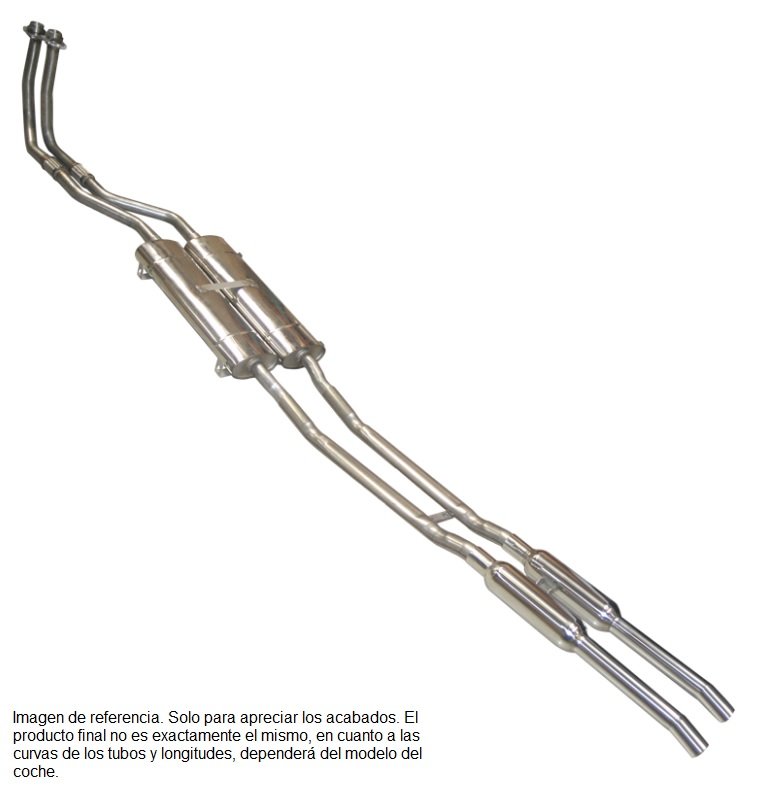 KIT ESCAPE ACERO INOXIDABLE JAGUAR E-TYPE 4.2 SERIE 1 FHC o OTS STAINLESS STEEL EXHAUST KIT JAGUAR E-TYPE 4.2 SERIES 1 FHC or OTS - Image 1