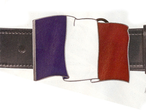Hebilla bandera Francesa