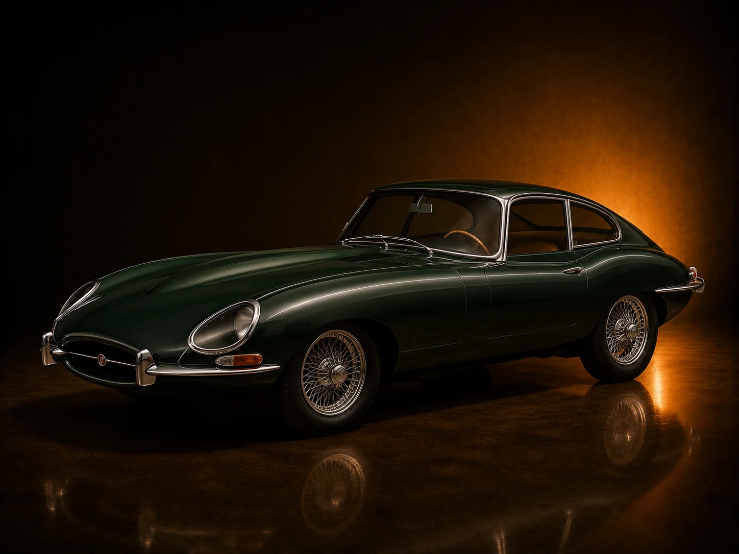 Jaguar E-Type Series 1 coupé British Racing Green · CM Stores repuestos originales
