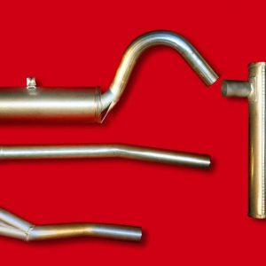 Stainless steel sports exhaust system Opel GT