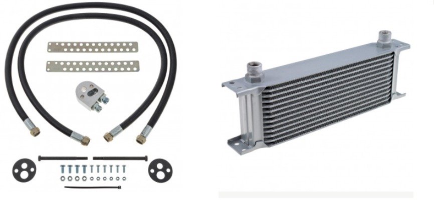 Kit tuberias y radiador aceite Austin Healey BN1-BJ8, 3000 Austin Healey BN1-BJ8, 3000 oil cooler and pipe kit - Image 1