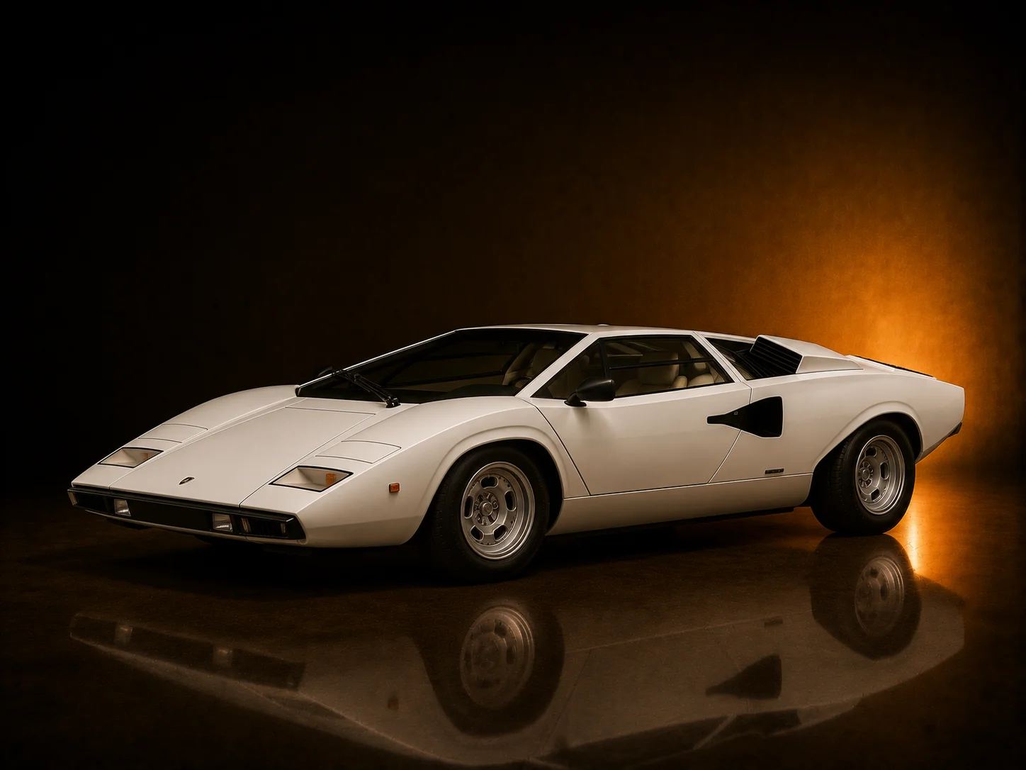Lamborghini Countach LP400 wedge angular blanco · CM Stores repuestos originales