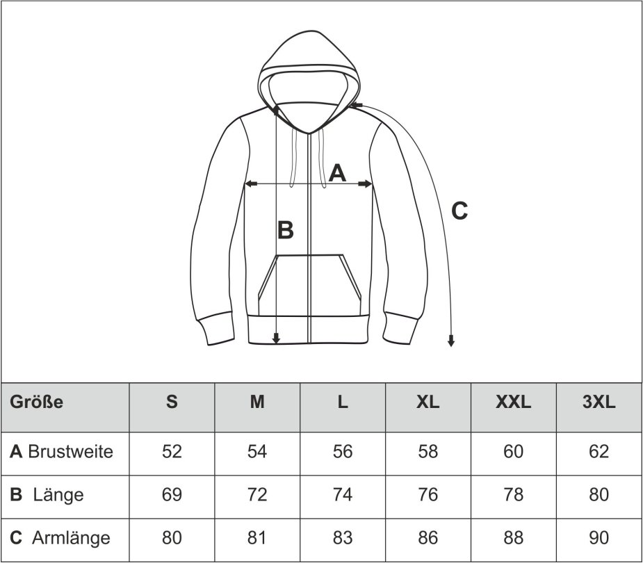 martiniracinghoodiesizespecs02original-1 Martini Racing striped sweatshirt available from size S to size 3 XXL - Image 1