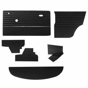 Set of black door panels with nickel MK3-MK4 1970-2000
