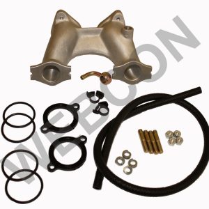 Colector de admisión para MG A Series 1 x 45 DCOE 4 pulgadas