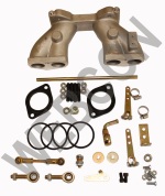Colector de admisión para Triumph Midget/Spitfire 1500 1 x DCOE