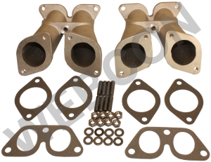 Intake Manifold for PORSCHE 356/912 2 x Weber 40IDF Replacing Zenith