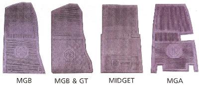 n060-3 Rubber Floor Mats MG Various Models - Image 1