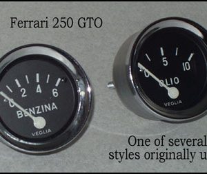 Juego de relojes de combustible ,presión de aceite y cuenta revoluciones replica  para modelos Ferrari 250GTO