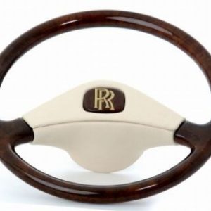 Walnut wood and leather steering wheel Rolls Royce Corniche, Shadow1, Shadow 2, Espíritu Wraith, Spur, Carmague